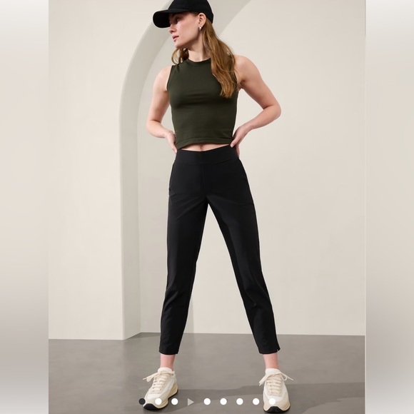 Athleta Brooklyn ankle pant, size 14, black - Picture 1 of 8